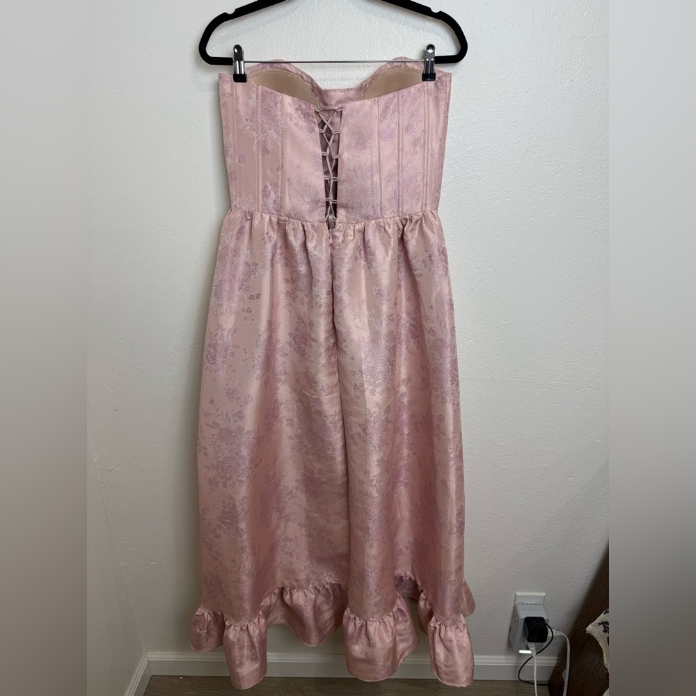 V Chapman Charlotte Corset Dress Orchid Haze Windsor Strapless Size 12 - Picture 8 of 14